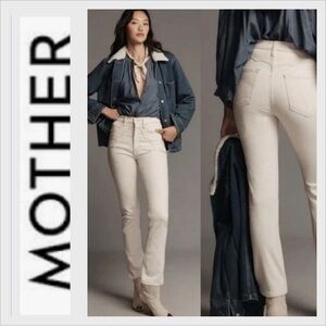 MOTHER SUPERIOR The Buckle Bunny Rider Ankle Jeans High Waist Act Natural 27